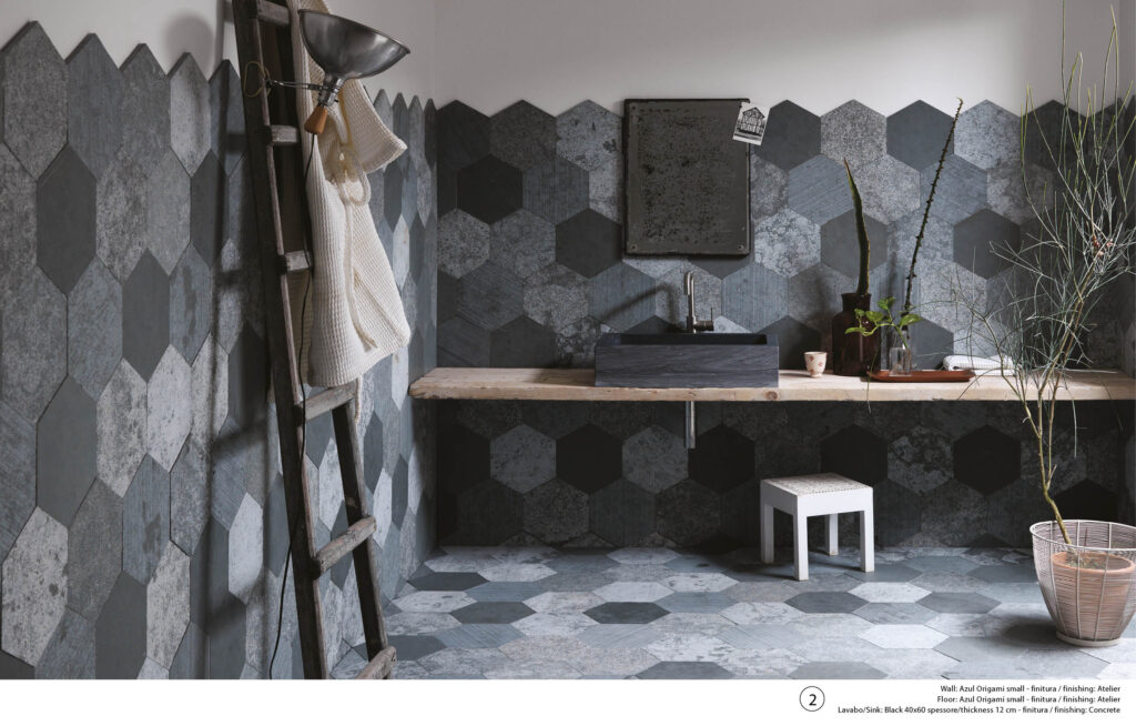 Wall and floor type installation.