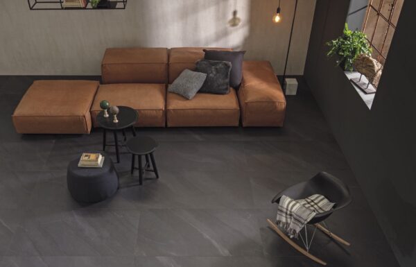 Natural Stone Look Tiles in Dark Gray