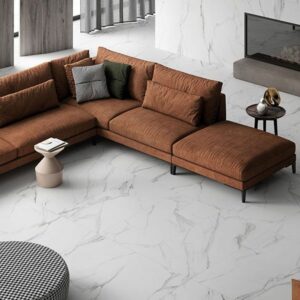 Tile floor in living space.