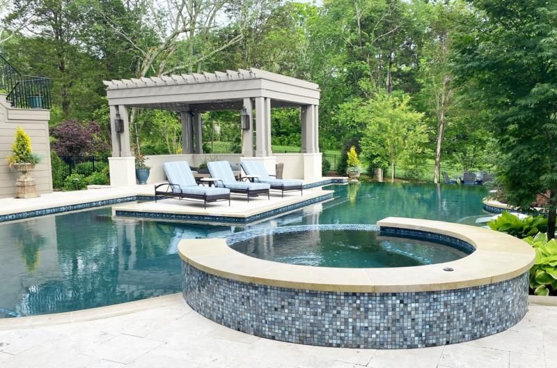 Waterline tile for pool.