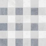 Allure Light, Snow White, Glacier Honed 2x2 Marble Mosaic