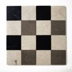 Black, Britannia, Bosphorus Honed 4x4 Marble Mosaic