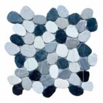 Sliced & Tumbled Pebbles - Oyster Multi S/T