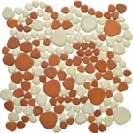 Porcelain Pebble Mixed Copper
