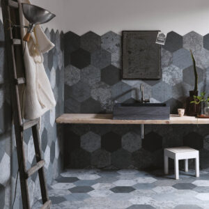 Wall and floor type installation.