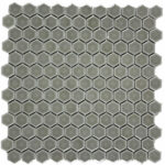 Taupe - 1in Hexagons - Glossy