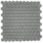 Light Gray - 1in Hexagons - Glossy