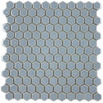 Light Blue - 1in Hexagons - Glossy