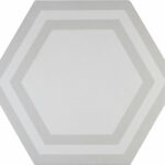 Light Gray - 9in Deco Hex
