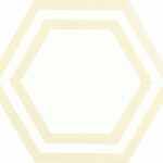Bone - 9in Deco Hex