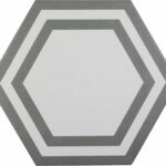 Dark Gray - 9in Deco Hex