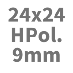 24x24 - Half Polished - 9mm