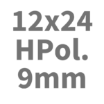 12x24 - Half Polished - 9mm