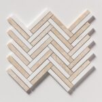 Diana Royal, Snow White Multi Finish Raya Basket Marble Mosaic